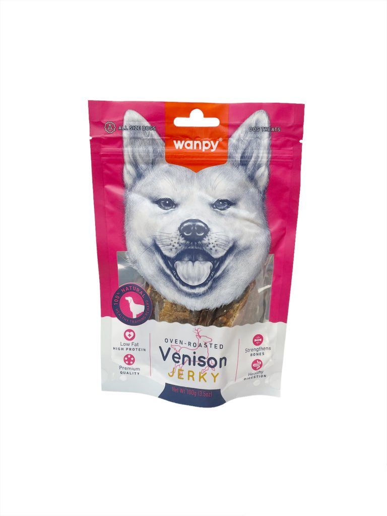 تشویقی سگ ونپی با طعم گوشت گوزن Wanpy Venison Jerky